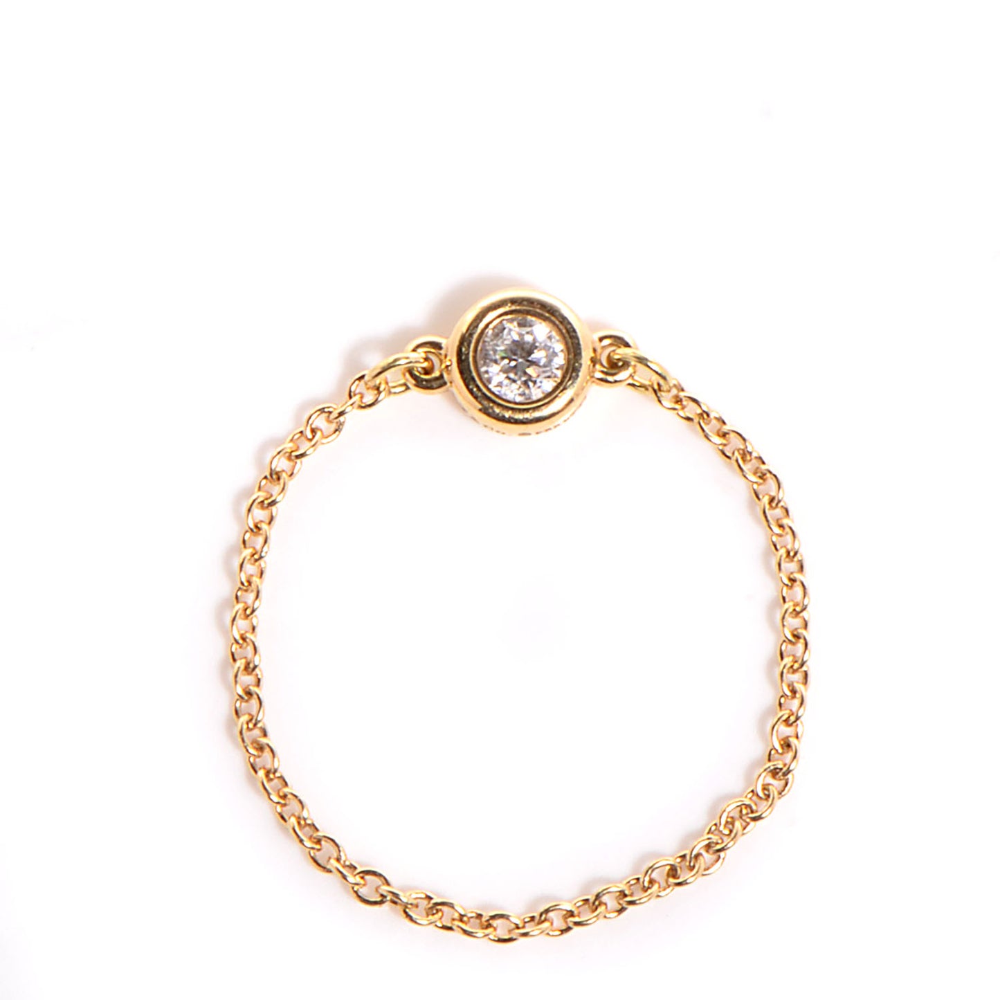 18K Yellow Gold Diamond Elsa Peretti Diamonds by the Yard Ring 6