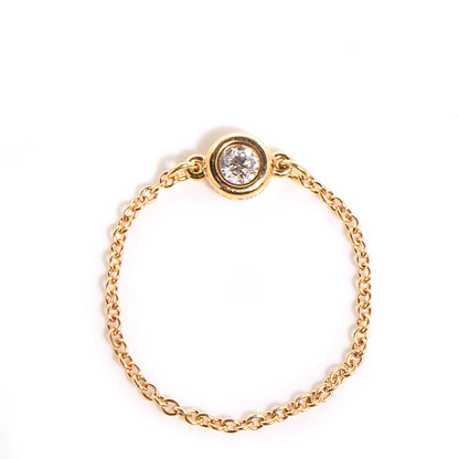 Tiffany 18K Yellow Gold Diamond Elsa Peretti Diamonds by the Yard Ring 6 1 of 6