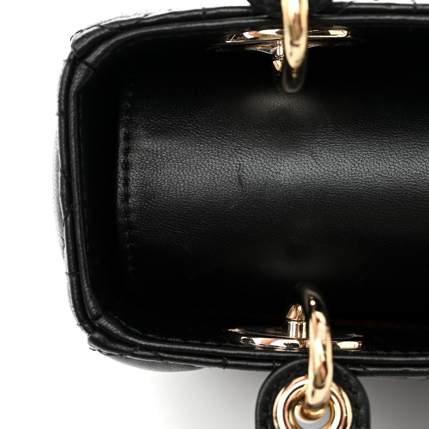 Christian Dior Lambskin Cannage Small My ABCDior Lady Dior Black 10 of 13