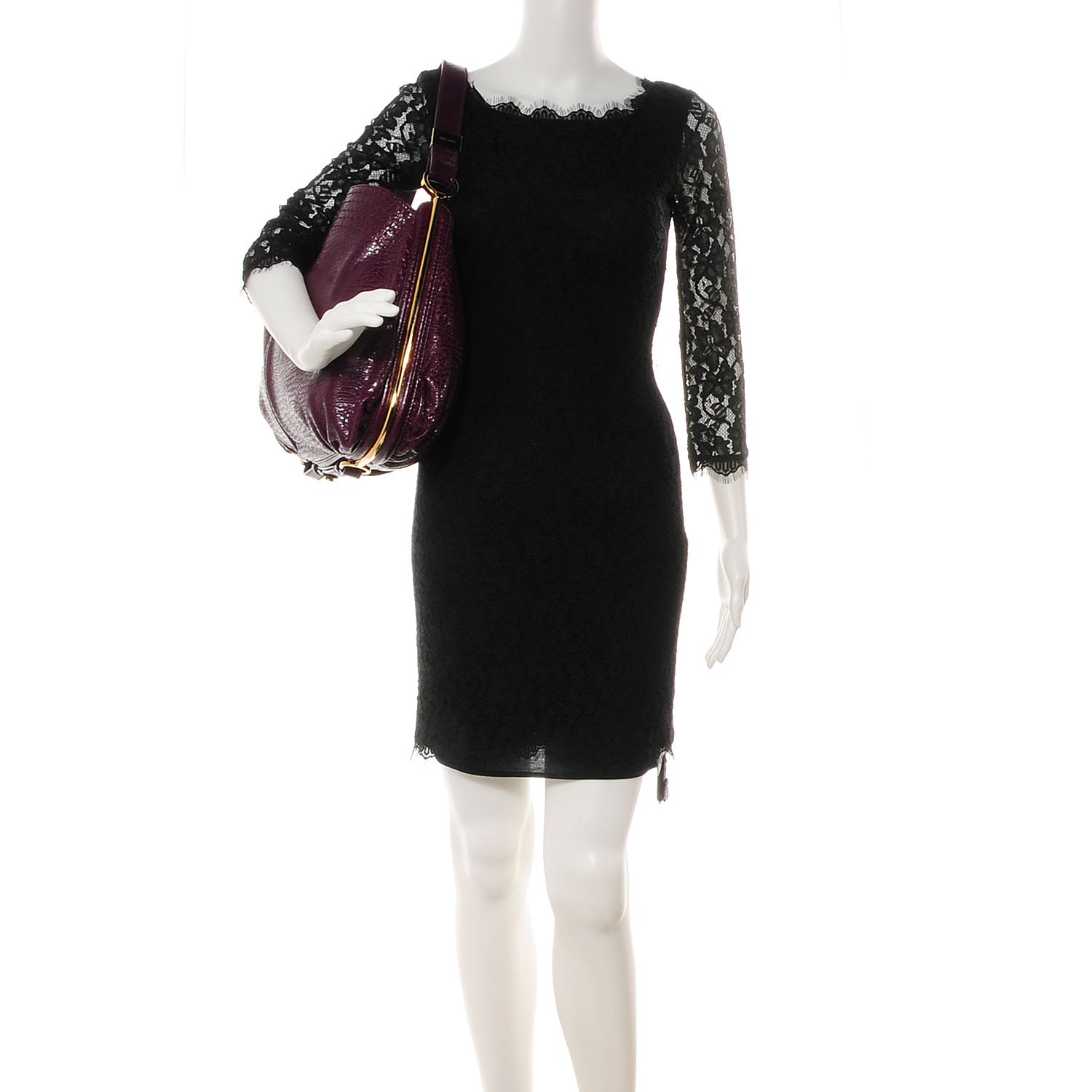 Jimmy Choo Glazed Leather Ayse Shoulder Bag Purple 2 of 7