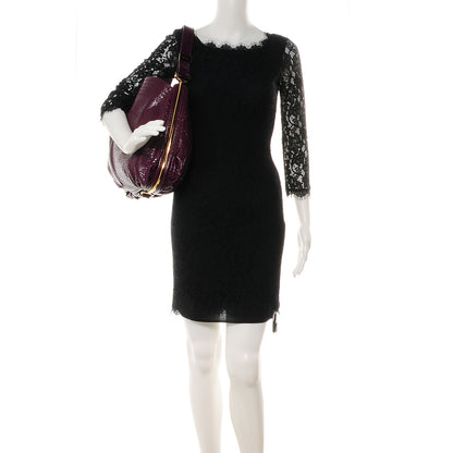 Jimmy Choo Glazed Leather Ayse Shoulder Bag Purple 2 of 7