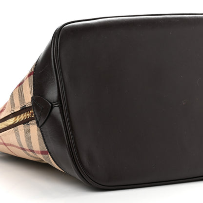 Burberry Haymarket Check Picadilly Bowler Brown 10 of 11