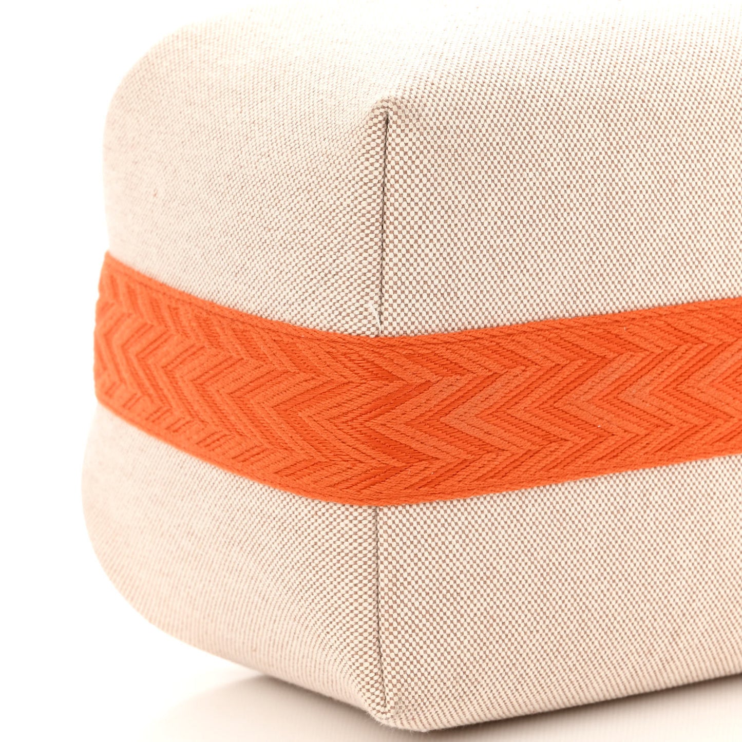 Canvas Large Bride-A-Brac Pouch Natural Orange