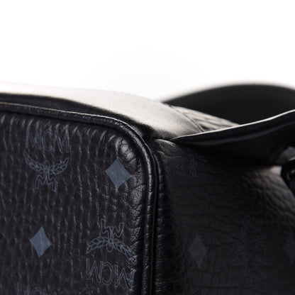 MCM Visetos Medium Stark Logo Stripe Backpack Black 21 of 21