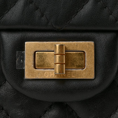 Chanel Aged Calfskin Quilted 2.55 Reissue Mini Flap Black 12 of 13