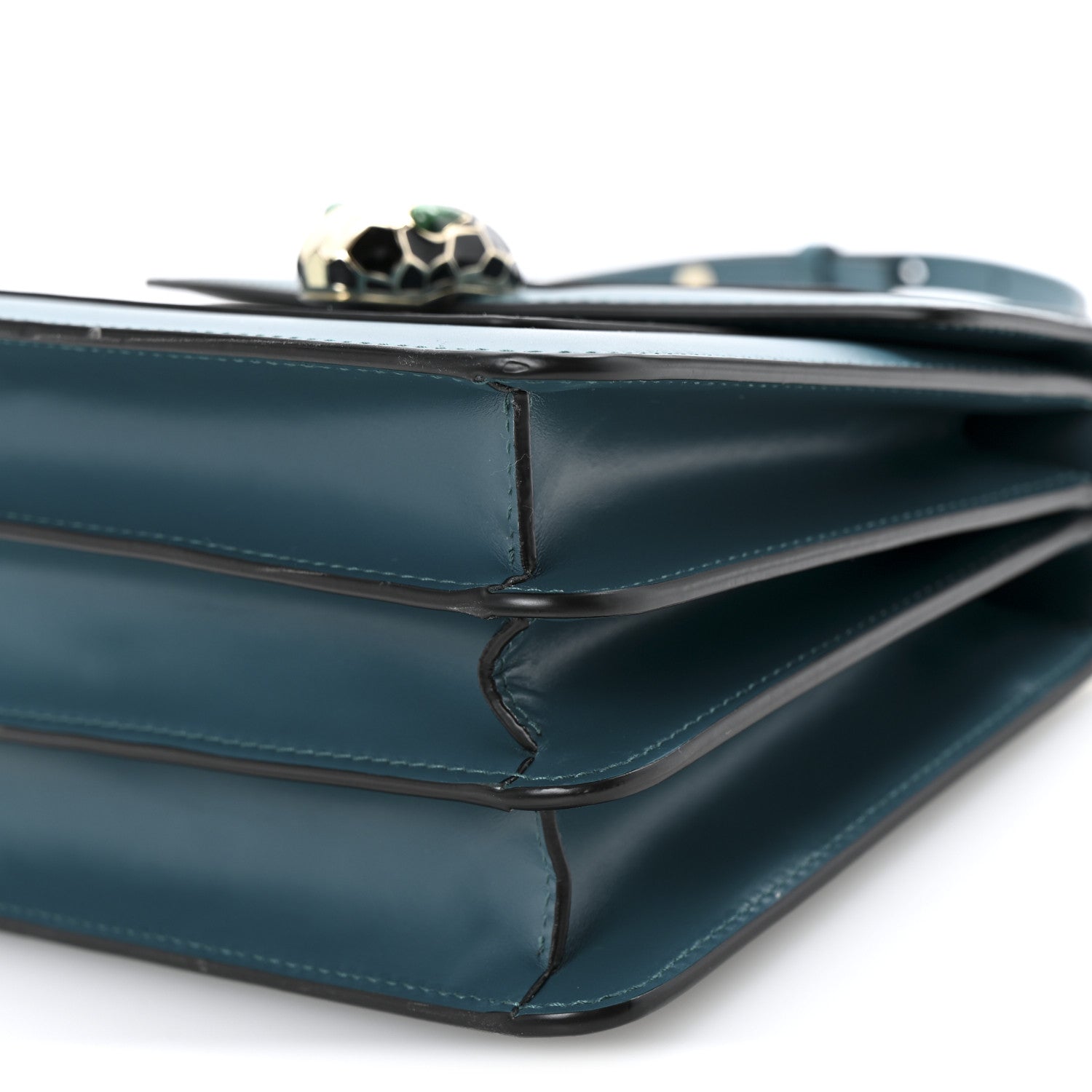 Bulgari Calfskin Serpenti Forever Top Handle Emerald Green 10 of 11