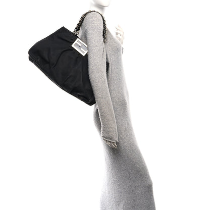 Fendi Canvas Mia Tote Black 2 of 10