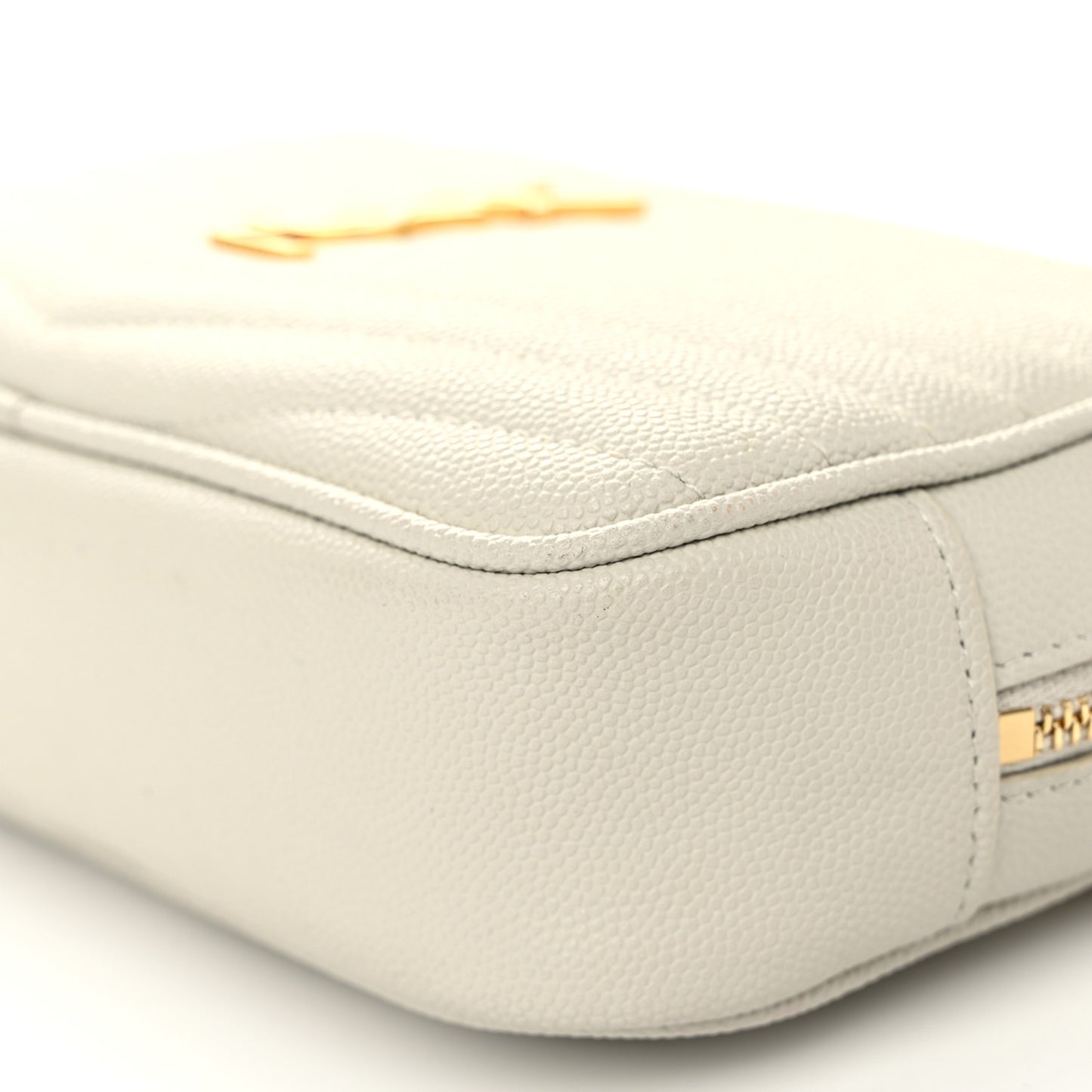 Grain De Poudre Matelasse Monogram Mini Lou Camera Bag Crema Soft