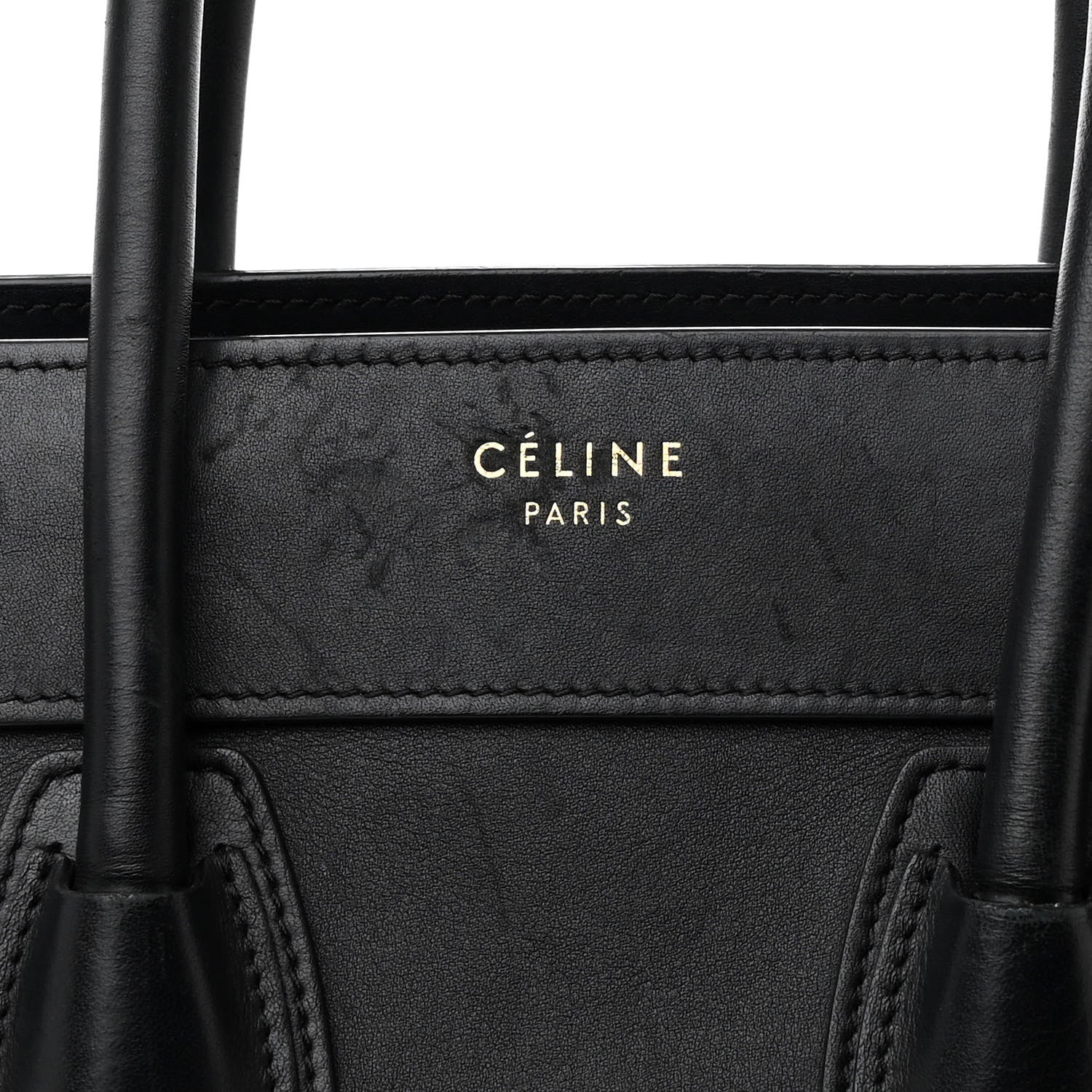 Celine Smooth Calfskin Micro Luggage Black 8 of 11