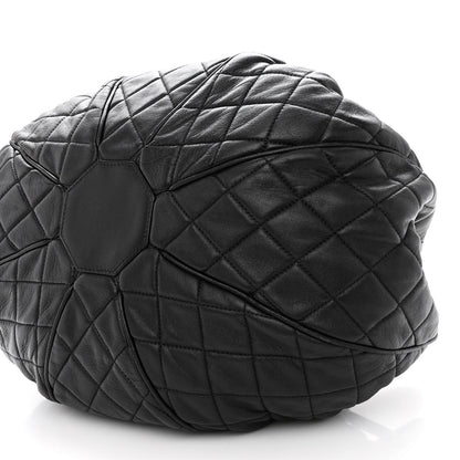Chanel Calfskin Quilted Drawstring Sac Cordon Bag Black 10 of 10