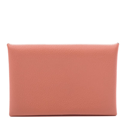 Hermes Evercolor Calvi Card Case Flamingo 1 of 7
