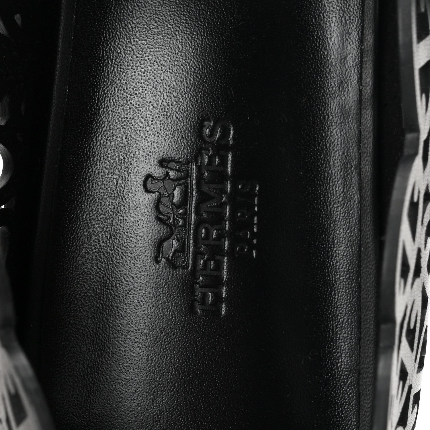 Hermes Calfskin Meli Ballet Flats 38.5 Black 8 of 10