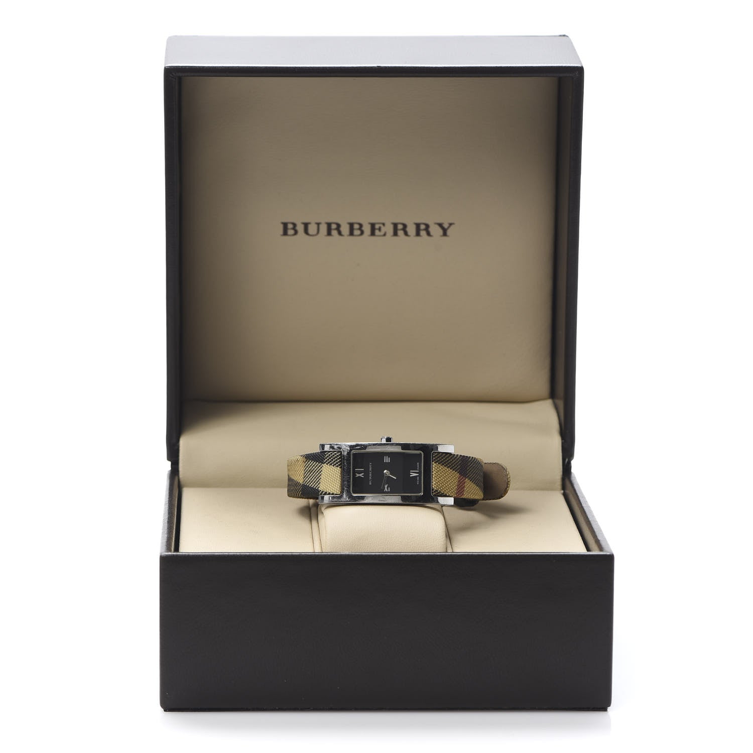 Burberry Stainless Steel Calfskin 18mm Heritage Nova Check Quartz Watch Black BU1009 8 of 8