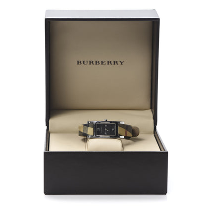 Burberry Stainless Steel Calfskin 18mm Heritage Nova Check Quartz Watch Black BU1009 8 of 8