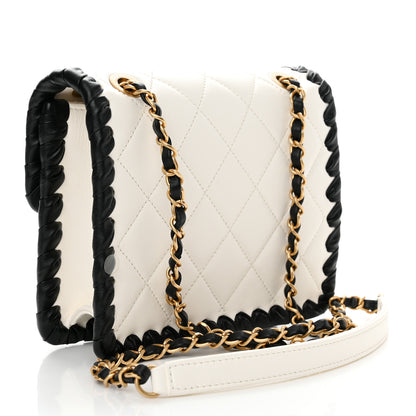 Chanel Braided Calfskin Mini My Own Frame Flap White 3 of 10