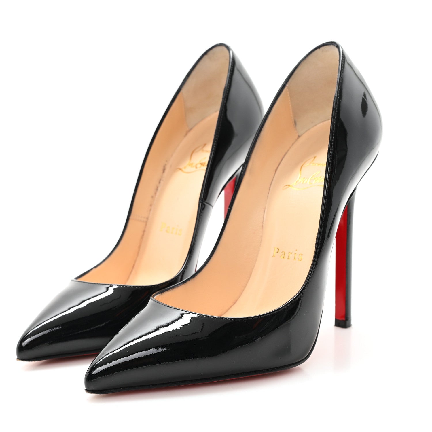 Christian Louboutin Patent Pigalle 120 Pumps 36 Black 4 of 9