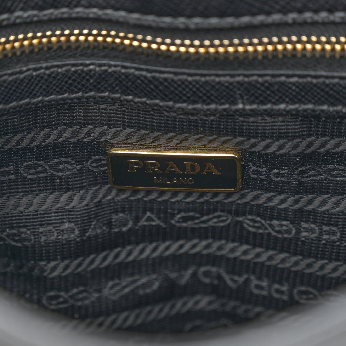 Saffiano Flap Shoulder Bag Black