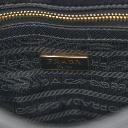 Prada Saffiano Flap Shoulder Bag Black 6 of 17