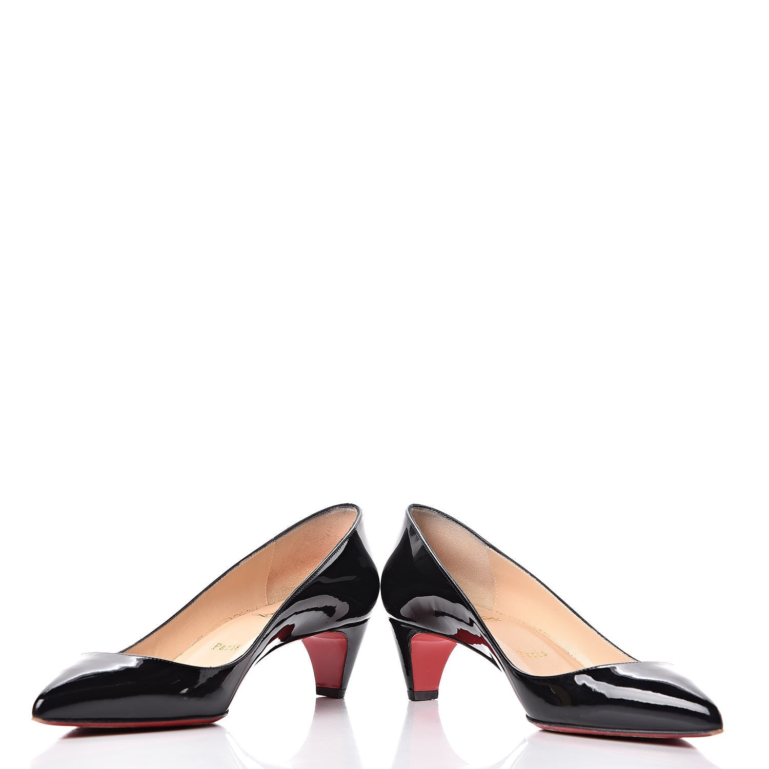 Christian Louboutin Patent Pigalle Follies 45 Pumps 39 Black 5 of 17