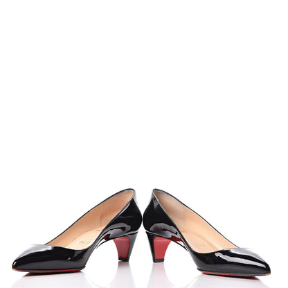 Christian Louboutin Patent Pigalle Follies 45 Pumps 39 Black 5 of 17