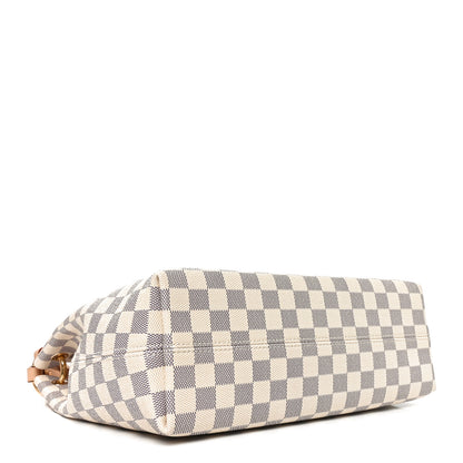 Louis Vuitton Damier Azur Graceful MM Rose Ballerine 4 of 9