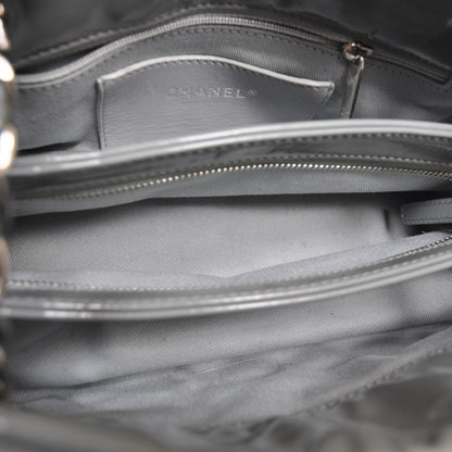 Chanel Patent Quilted Small Just Mademoiselle Gray 6 of 10