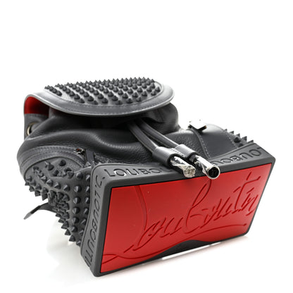 Christian Louboutin Calfskin Spiked Small Explorafunk Backpack Charbon 4 of 10