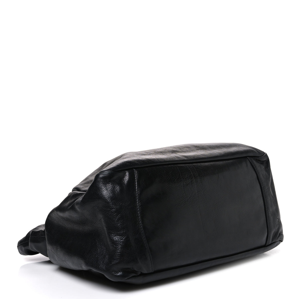 Nappa Frills Tote Black
