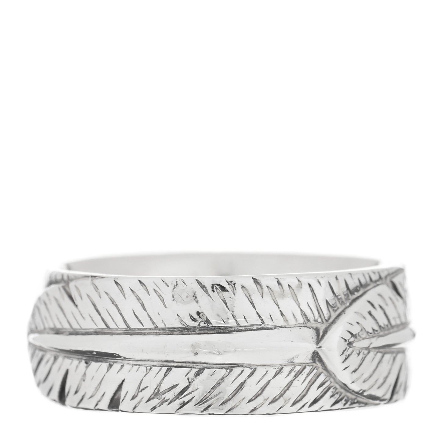 Sterling Silver Feather Ring 61 9.5
