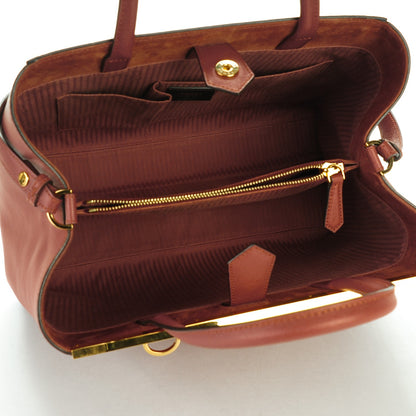Fendi Vitello Elite Flamingo Regular 2Jours Tote Terracotta 5 of 8