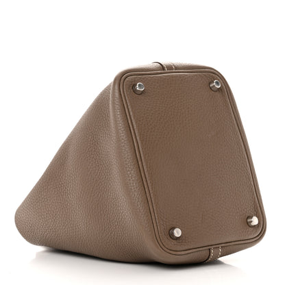 Hermes Taurillon Clemence Picotin Lock 18 PM Etoupe 4 of 12