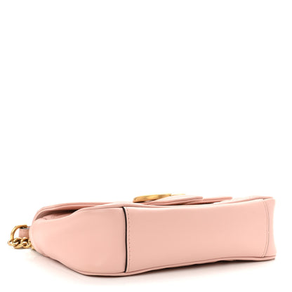 Gucci Calfskin Matelasse Mini GG Marmont Shoulder Bag Perfect Pink 4 of 10