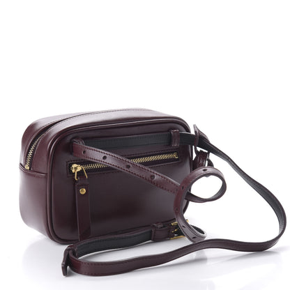 Saint Laurent Calfskin Canvas Monogram Lou Belt Bag Natural Dark Legion Red 3 of 9