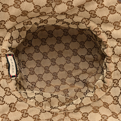 Gucci Monogram Plaid Bob Double Back Reversible Bucket Hat M Beige 12 of 14