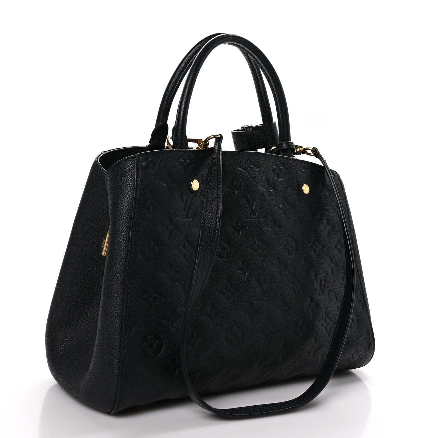 Louis Vuitton LOUIS VUITTON Empreinte Montaigne MM Black 3 of 10