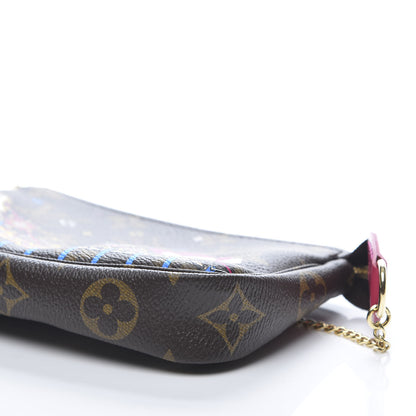 Louis Vuitton Monogram 2020 Christmas Animation Roller Coaster Mini Pochette Accessories Pivoine 9 of 10