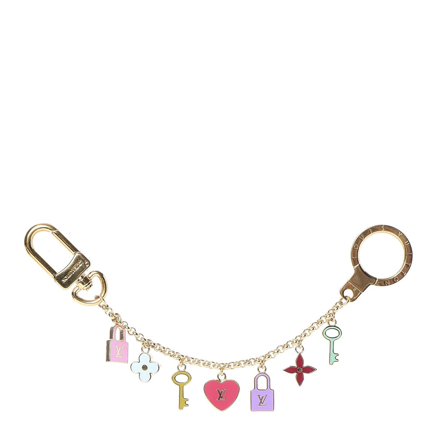 Enamel Pretty Charms Key Chain Holder Bag Charm