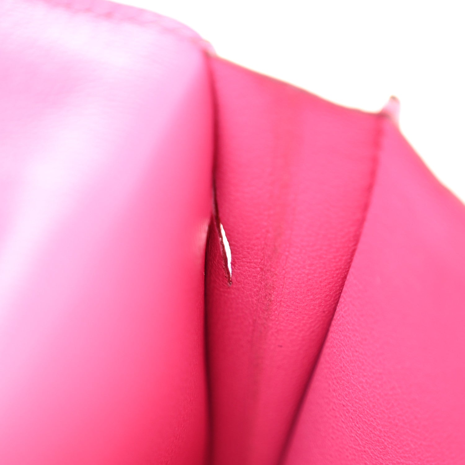 Hermes Shiny Alligator Bearn Wallet Rose Scheherazade 7 of 8