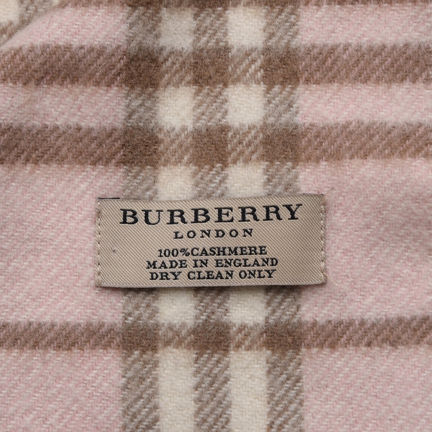 Cashmere Nova Check Scarf Pink