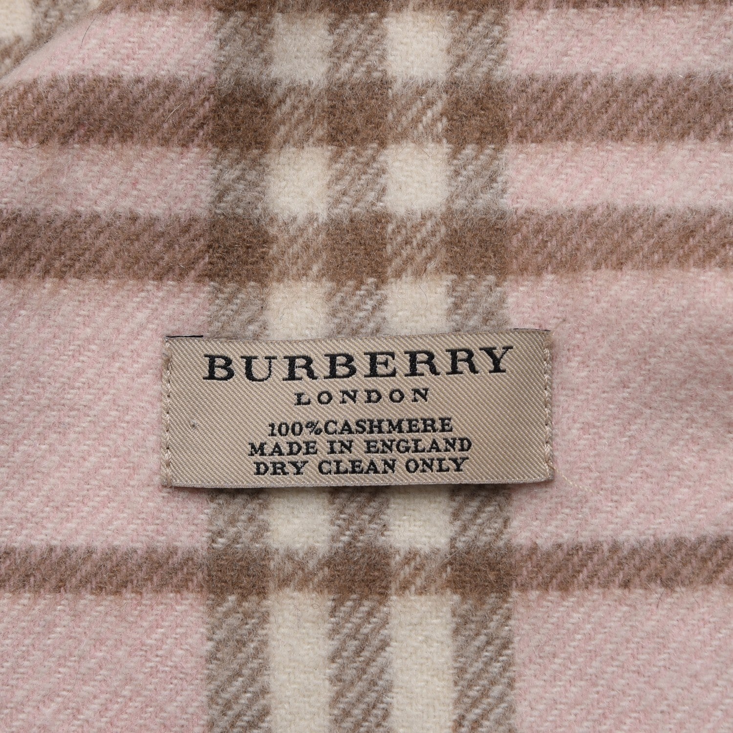Burberry Cashmere Nova Check Scarf Pink 4 of 5