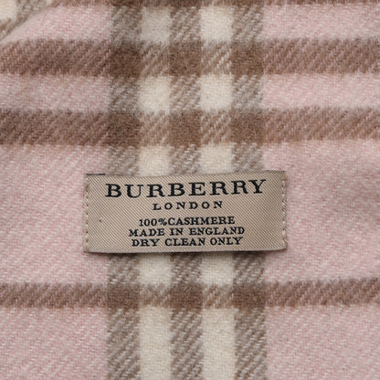 Burberry Cashmere Nova Check Scarf Pink 4 of 5