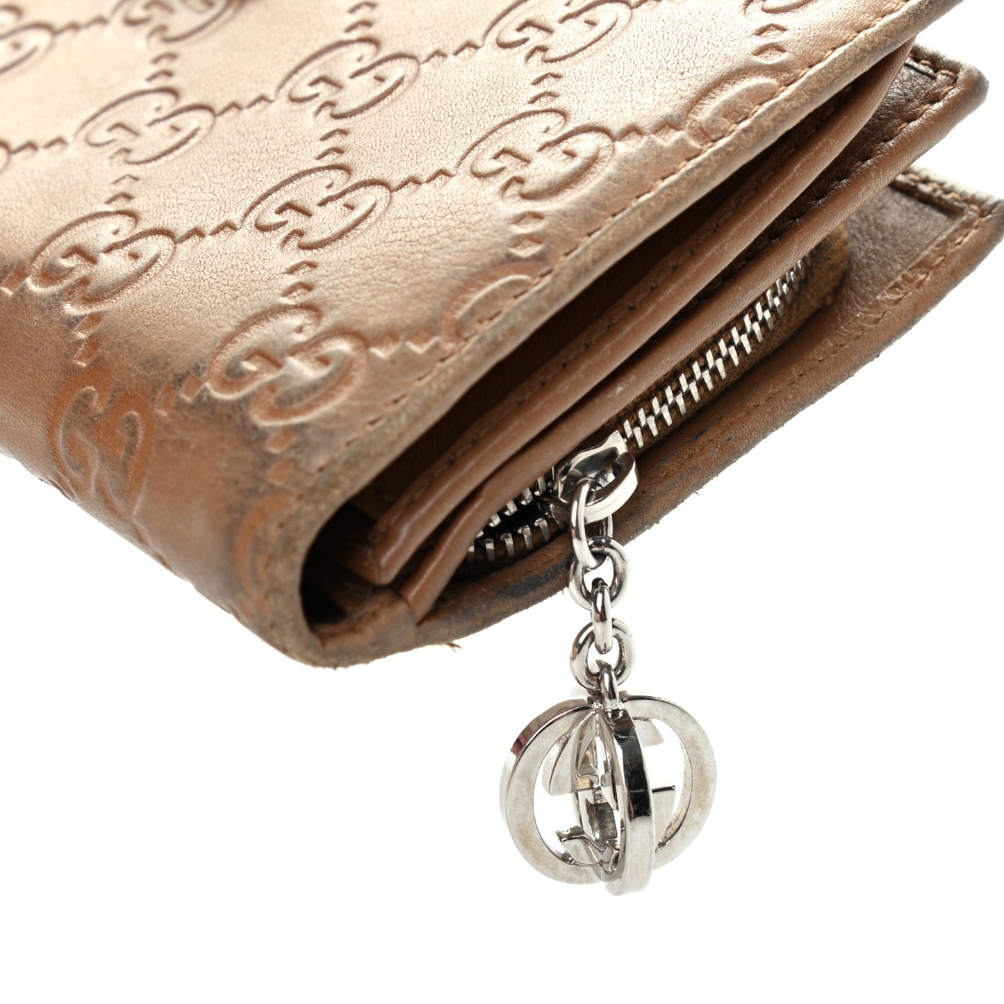 Guccissima Twins Continental Flap Wallet Brown