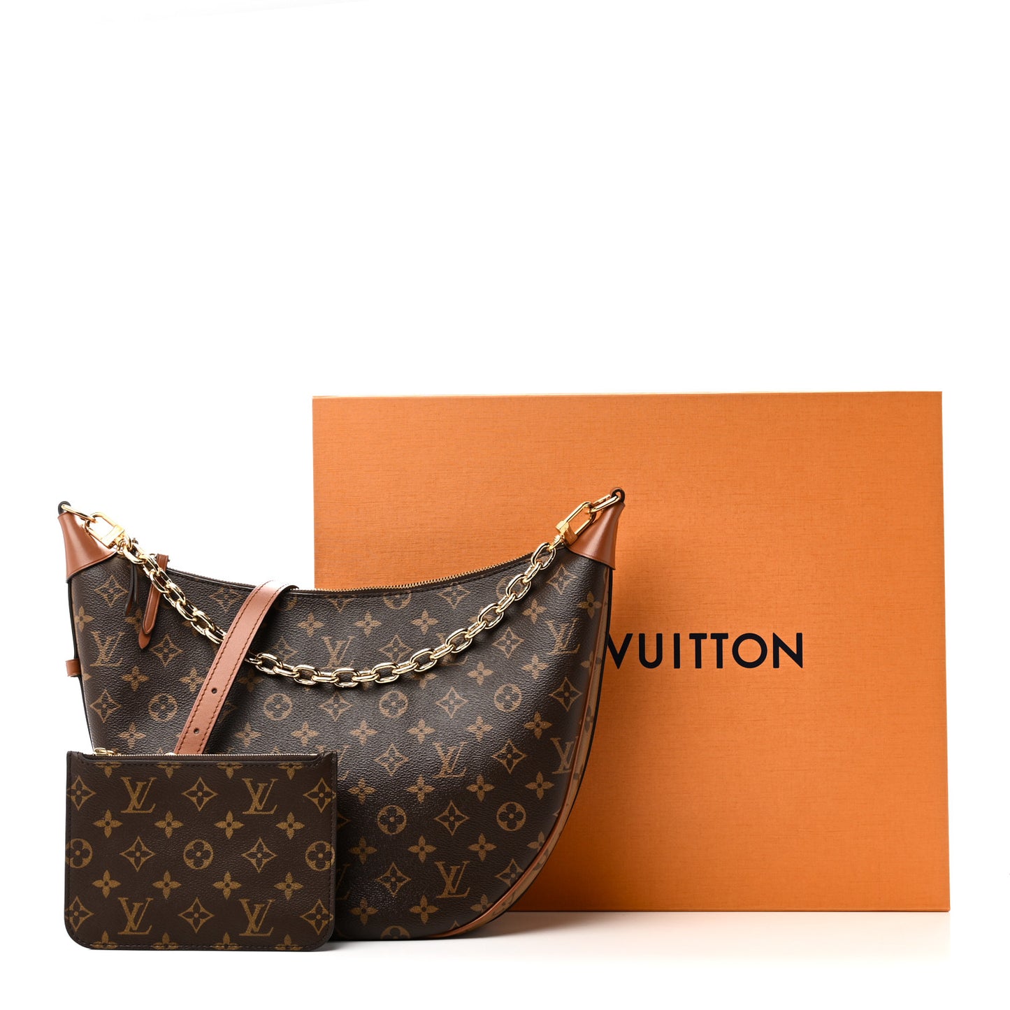 Reverse Monogram Loop Hobo