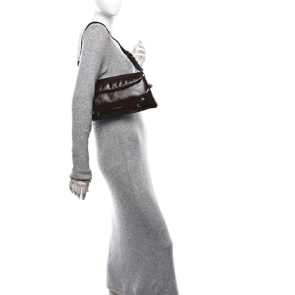 Givenchy Patent Calfskin Small P'tit Voyou Shoulder Bag Ebony Brown 2 of 10