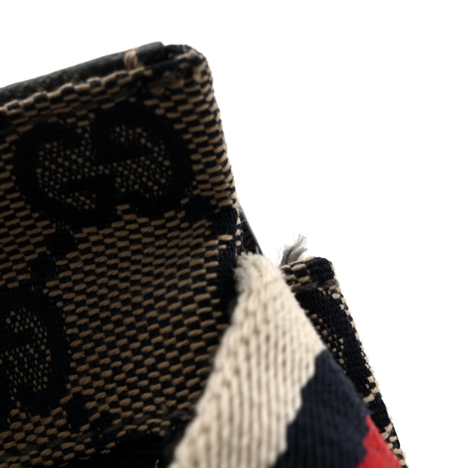 Gucci GG Monogram Web Double Pocket Belt Bag Navy 11 of 14