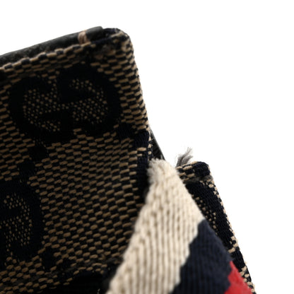 Gucci GG Monogram Web Double Pocket Belt Bag Navy 11 of 14