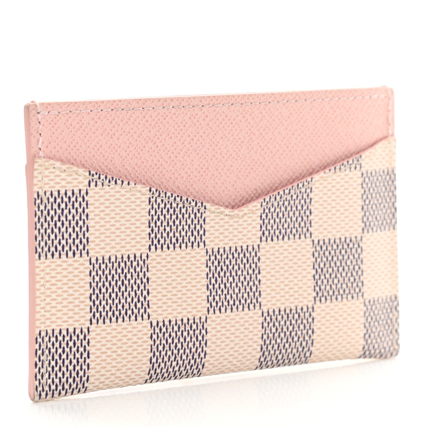 Damier Azur Daily Card Holder Rose Ballerine