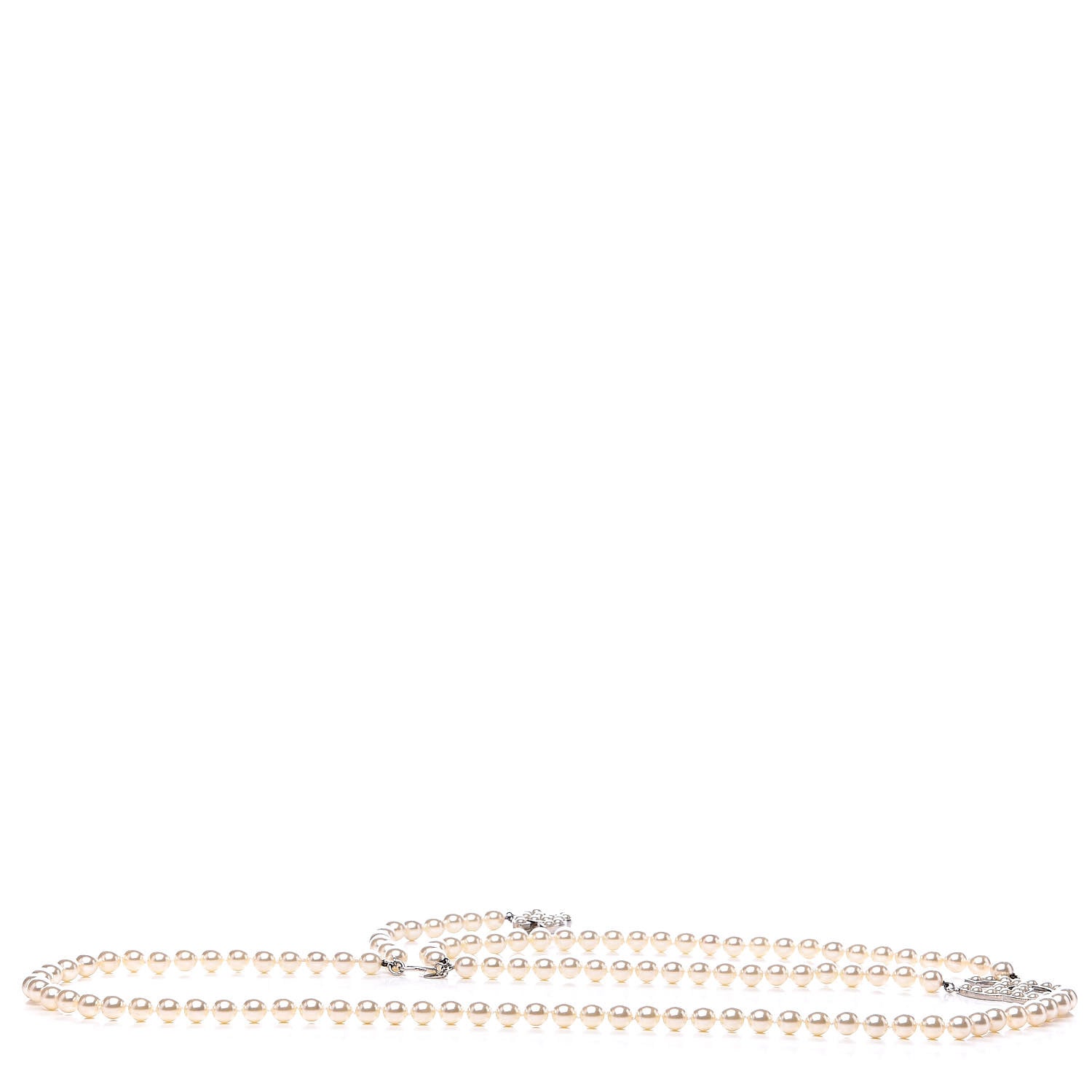 Chanel Pearl CC Belt Silver 3 of 5