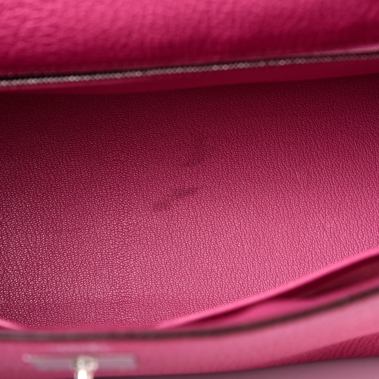 Hermes Chevre De Coromandel Kelly Sellier 32 Fuchsia 9 of 12