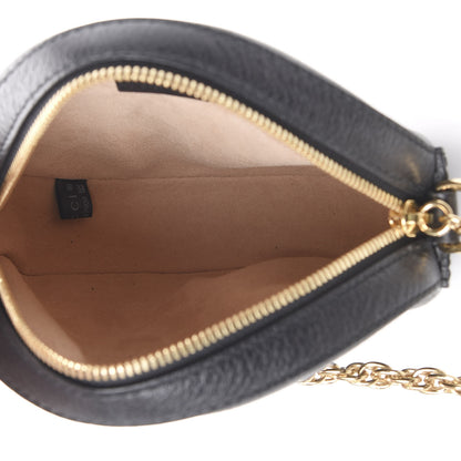 Gucci Grained Calfskin Web Mini Ophidia Round Shoulder Bag Black 4 of 10